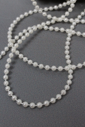 Жемчужная нить на катушке, 4 мм * 50 м., белый  4255М