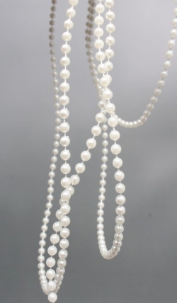 Жемчужная нить на катушке, 4 мм * 50 м., белый  4255М