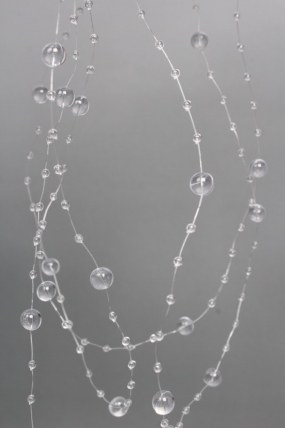 Жемчужная нить на катушке, 3+8 мм * 60 м, прозрачный  4224М