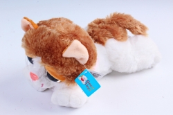 Игрушка мягкая - (Г) Кошка бело/рыжая 30см  арт.2086