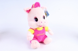 Игрушка мягкая Хрюшка музыкальная мальчик 25см  АГ-83040/25