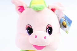 Игрушка мягкая Хрюшка музыкальная мальчик 25см  АГ-83040/25