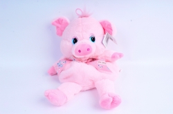 Игрушка мягкая Хрюшка сумка розовая  АГ-81009/35