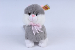 игрушка мягкая - кошка 3 цвета м-2175/25/1 серая