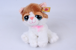 игрушка мягкая кошка с рыжим пятном м-3026/30