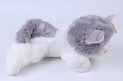 игрушка мягкая кошка с серым пятном м-3026/30
