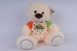 игрушка мягкая медведь мальчик в футболке 32см  3062/32