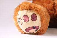 игрушка мягкая медведь с шарфом коричневый 1114/38 h=38см