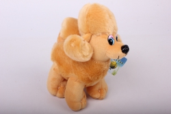 Игрушка мягкая - Пудель Песочный АГ-1792/18  h=19cm