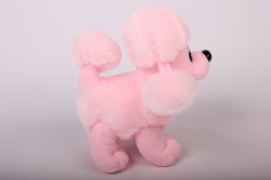 игрушка мягкая - пудель розовый аг-1792/18 h=19cm