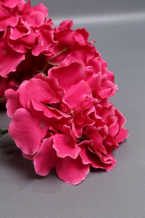 Искусственное растение - Гортензия 5 веток 45 см малиновая