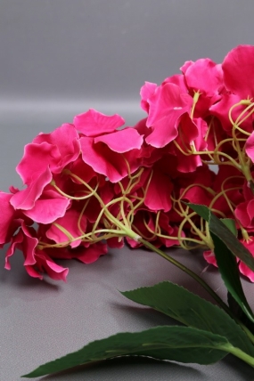 Искусственное растение - Гортензия 5 веток 45 см малиновая
