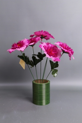 Искусственное растение - Нарциссы махровые 50 см пурпурные