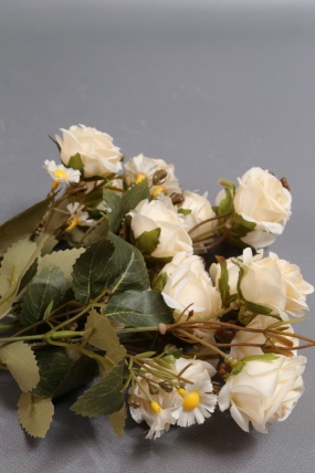 Искусственное растение - Розы дизайн кремовая 40 см