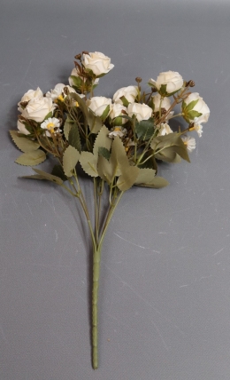 Искусственное растение - Розы дизайн кремовая 40 см