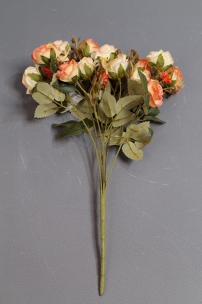 Искусственное растение - Розы дизайн персик 40 см