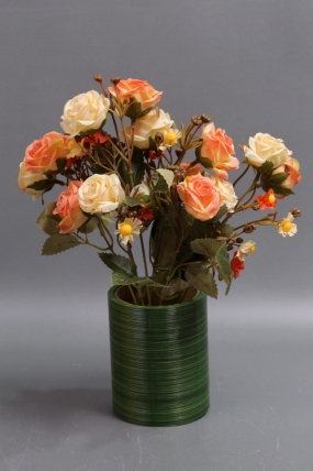 Искусственное растение - Розы дизайн персик 40 см