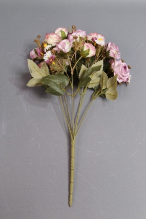 Искусственное растение - Розы дизайн сиреневая 40 см