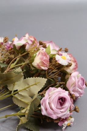 Искусственное растение - Розы дизайн сиреневая 40 см