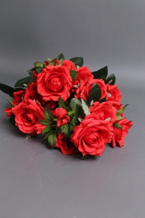 Искусственное растение - Розы кустовые 50см красные