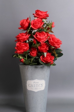 Искусственное растение - Розы кустовые 50см красные