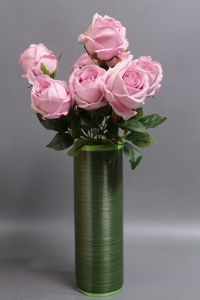 Искусственное растение - Розы Нежность 9 голов лиловые 42 см