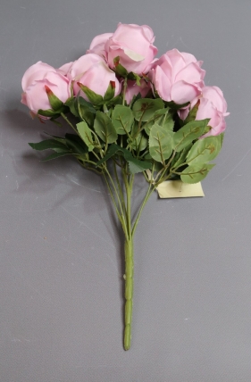 Искусственное растение - Розы Нежность 9 голов лиловые 42 см