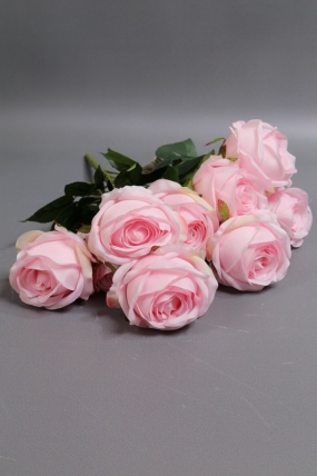 Искусственное растение - Розы Нежность 9 голов зефир 42 см