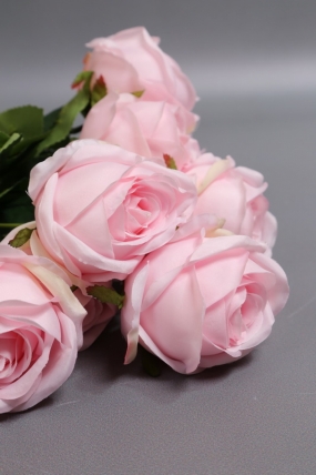 Искусственное растение - Розы Нежность 9 голов зефир 42 см