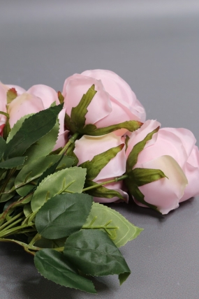 Искусственное растение - Розы Нежность 9 голов зефир 42 см