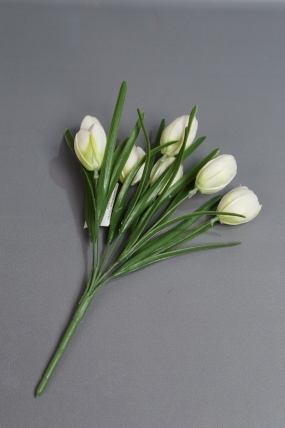 Искусственное растение - Тюльпаны силиконовые 32 см белые