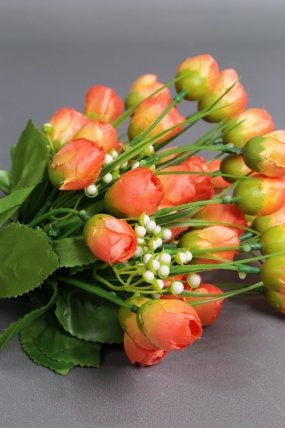 Искусственное растение -  Ранункулюс пышный 25 см персик