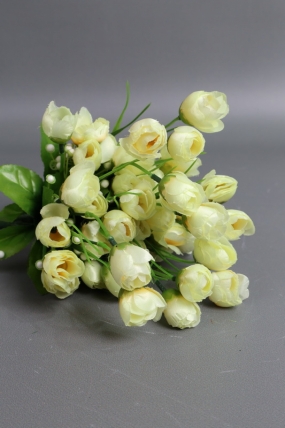 Искусственное растение -  Ранункулюс пышный 25 см шампань