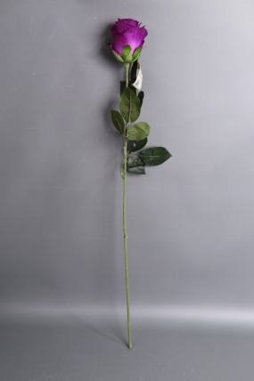 Искусственное растение -  Роза бокал 90 см фиолетовая