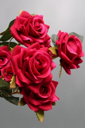 Искусственное растение -  Розы кустовые 30см фуксия