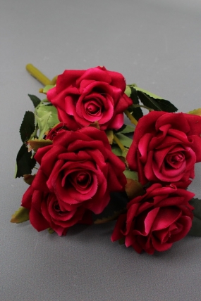 Искусственное растение -  Розы кустовые 30см фуксия