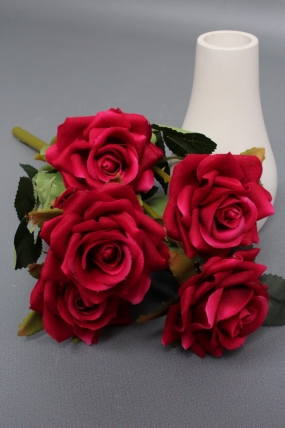 Искусственное растение -  Розы кустовые 30см фуксия