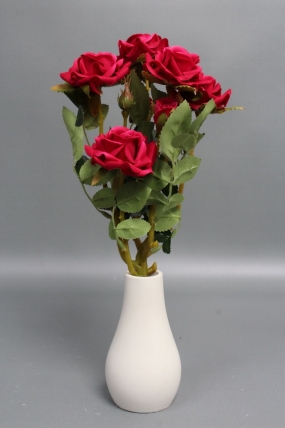 Искусственное растение -  Розы кустовые 30см фуксия
