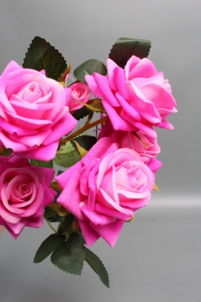 Искусственное растение -  Розы кустовые 30см малина