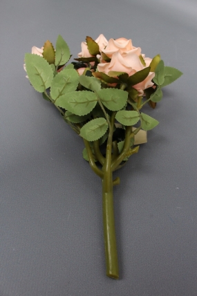 Искусственное растение -  Розы кустовые 30см персик