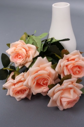 Искусственное растение -  Розы кустовые 30см персик