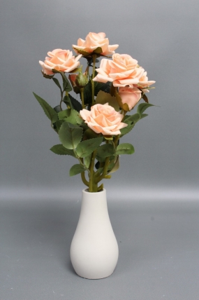 Искусственное растение -  Розы кустовые 30см персик
