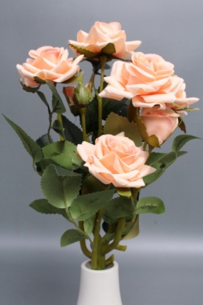 Искусственное растение -  Розы кустовые 30см персик