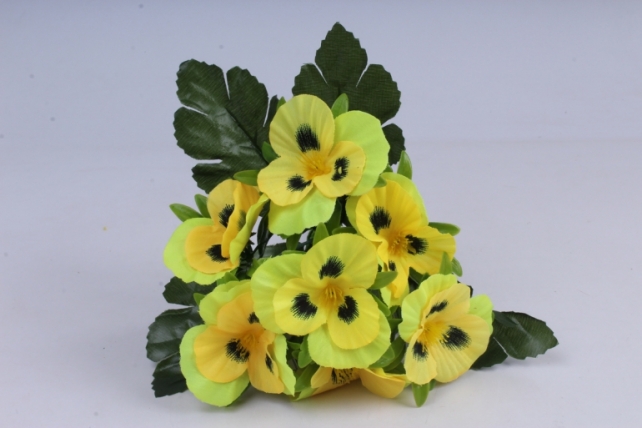 искусственное растение - виола жёлтая h=27cm