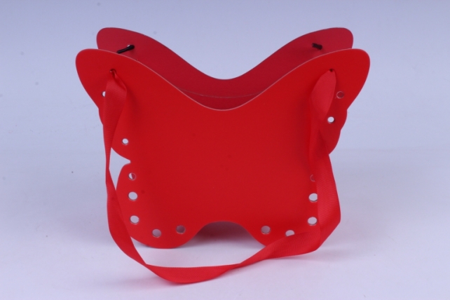 Кашпо Бабочка Красное 17x10 h=12/19cm