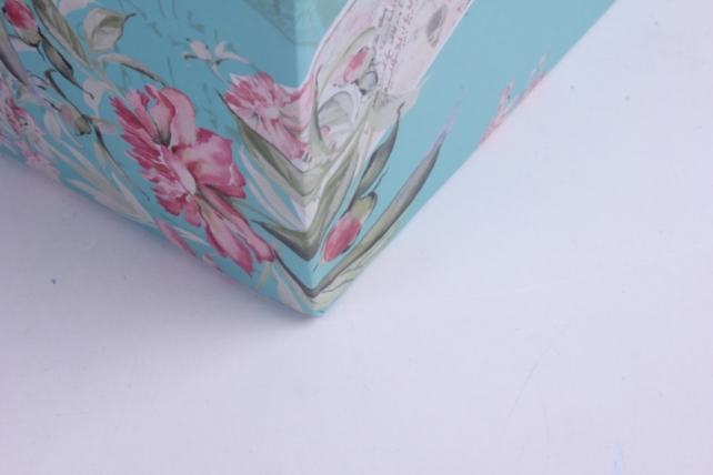 кашпо коробка трапеция , дно 11см		бирюзовая	00056310 18x18 h=29cm
