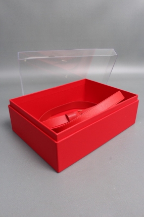 Коробка чемоданчик 23*18*9 см, 1 шт., красный. 2996М