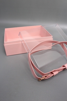 Коробка чемоданчик 23*18*9 см, 1 шт., розовый.  2989М