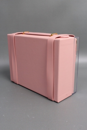 Коробка чемоданчик 23*18*9 см, 1 шт., розовый.  2989М