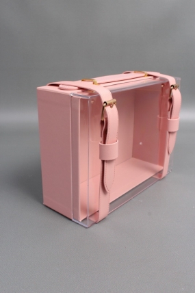 Коробка чемоданчик 23*18*9 см, 1 шт., розовый.  2989М
